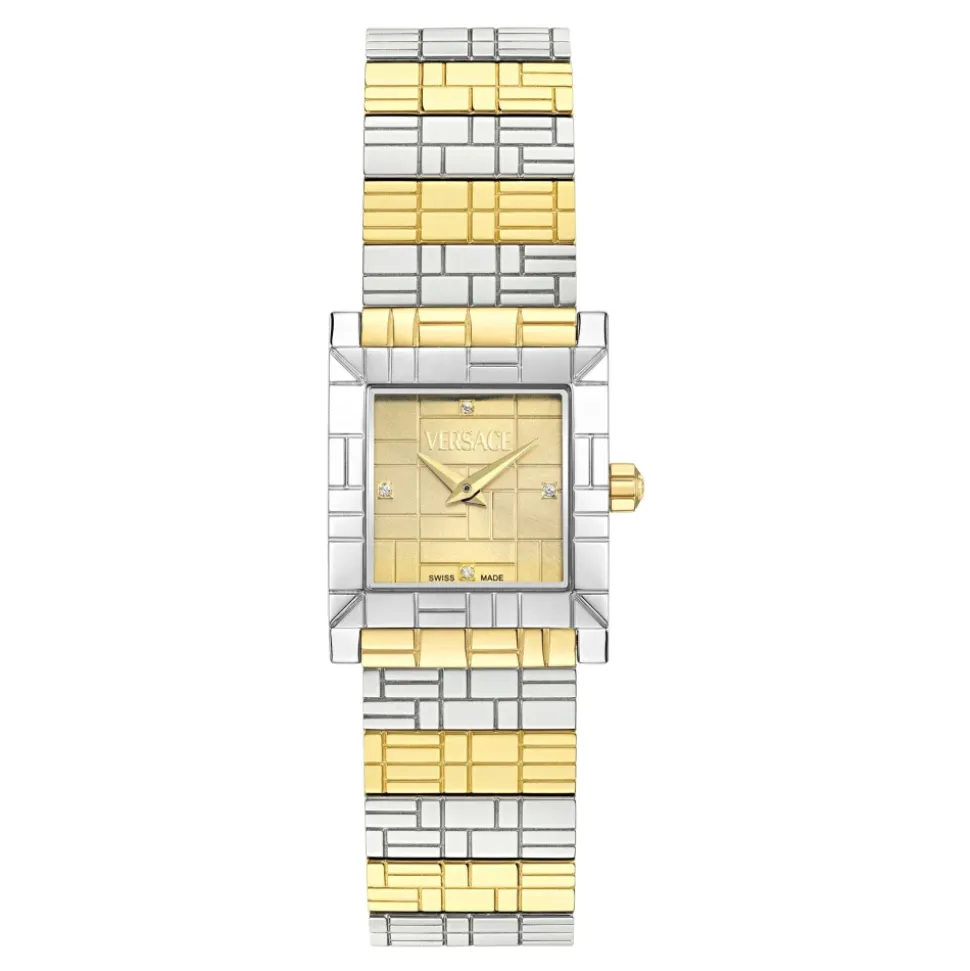 Reloj de Acero Inoxidable Bicolor
