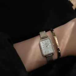 Reloj de Oro Quadro para Mujer