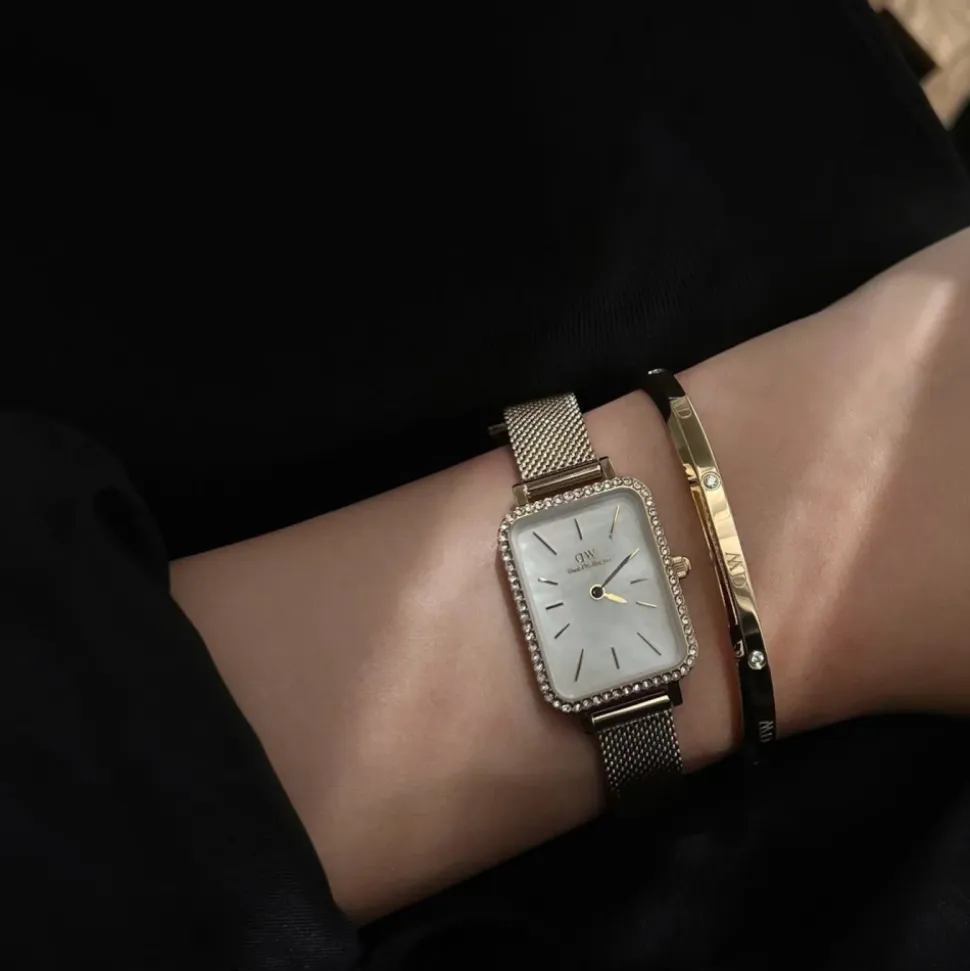 Reloj de Oro Quadro para Mujer