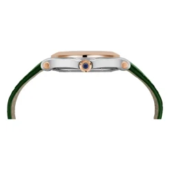 Reloj Happy Sport de Cuarzo con Esfera Verde y Diamantes Flotantes