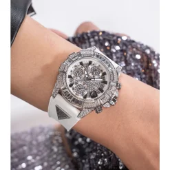 Reloj Multifunción de Mujer Edición Especial 40 Aniversario Blanco Plata GW0814L2