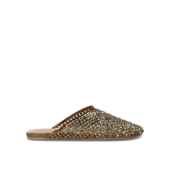 Sandalia Plana Mule de Malla