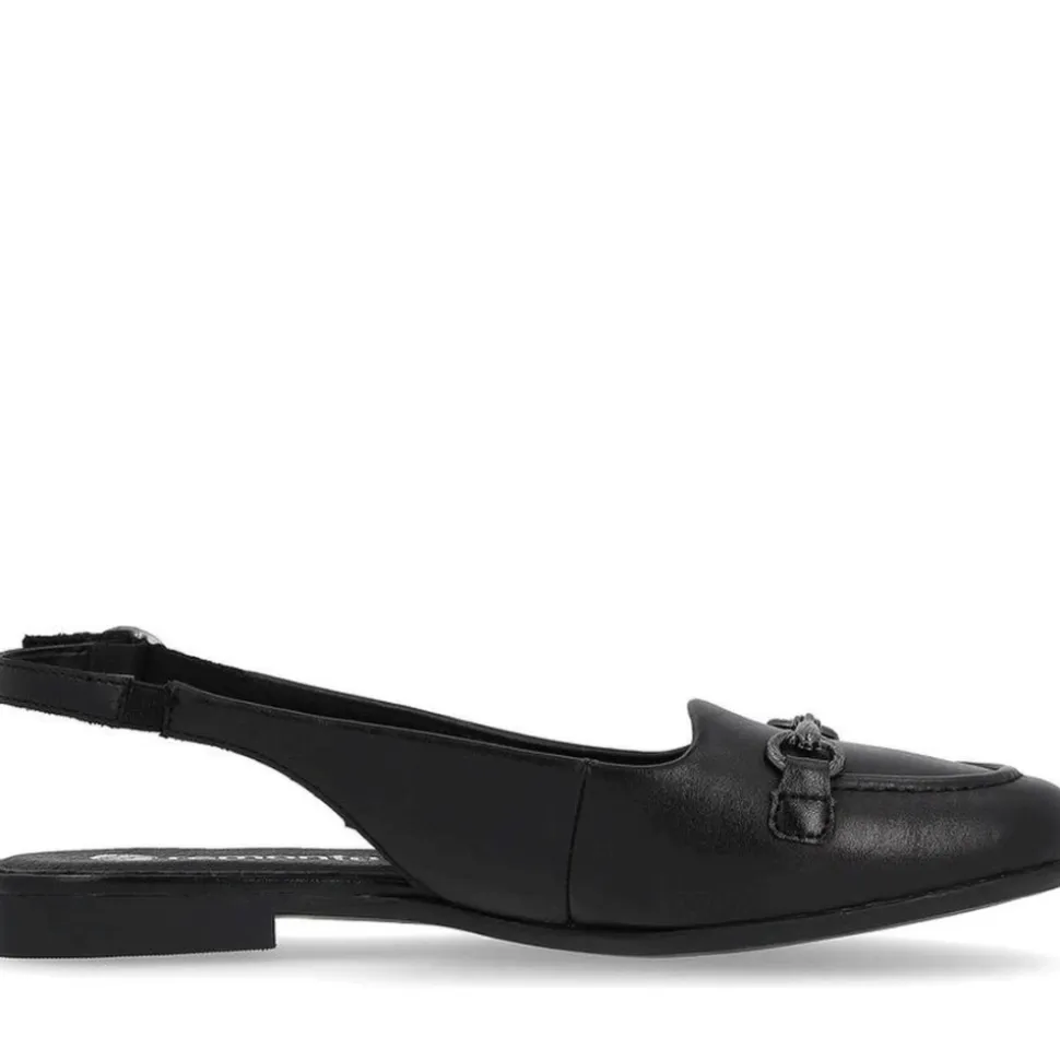 Sandalias planas negras para mujeres