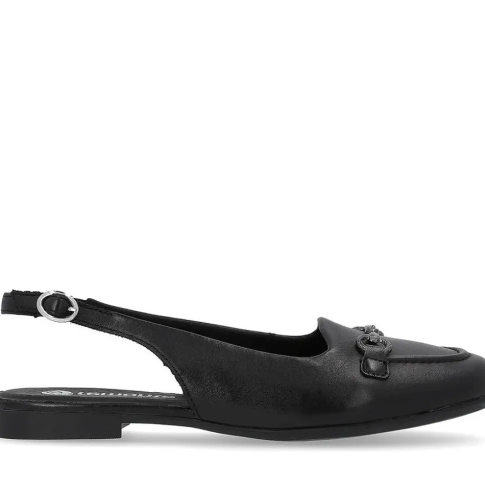 Sandalias planas negras para mujeres
