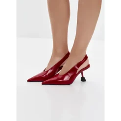Scarlet Edge Slingback Heels