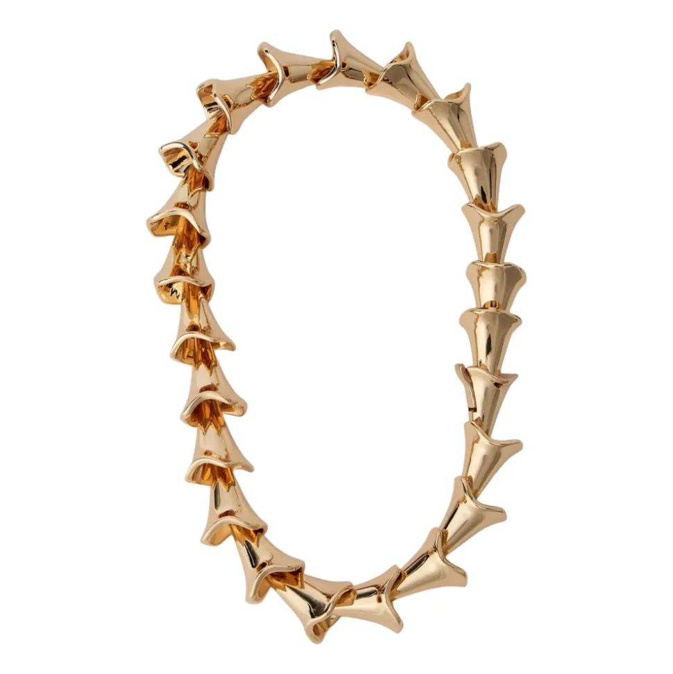 Sculptural Gold-Tone Necklace