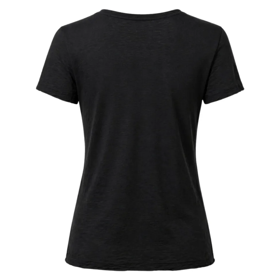 Sheer Slub Casual V Neck