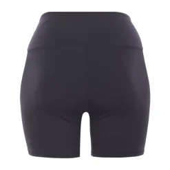 Shorts negros con logo de cintura alta