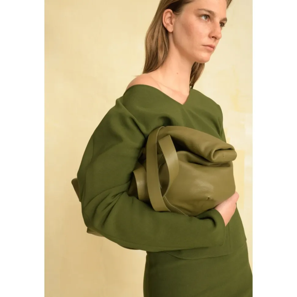 Sienna, falda larga verde