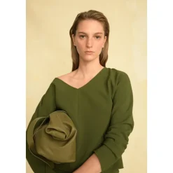 Sienna, falda larga verde