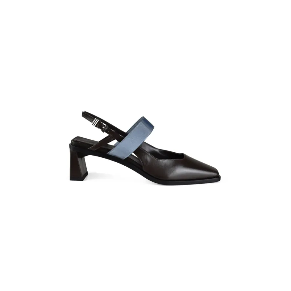 Slingback de piel de cabrito