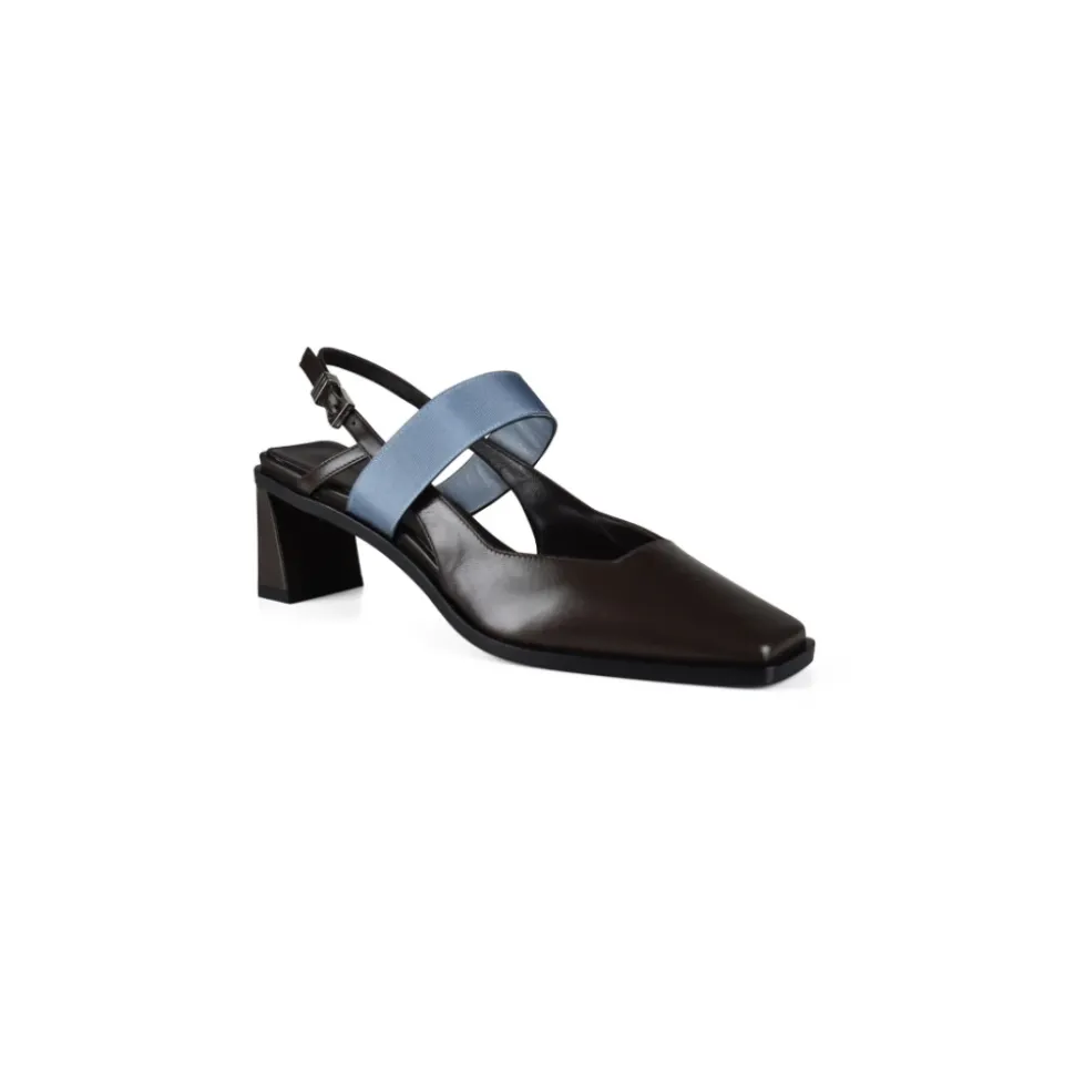 Slingback de piel de cabrito