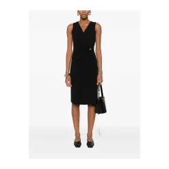Stretch Crepe Sleeveless Dress