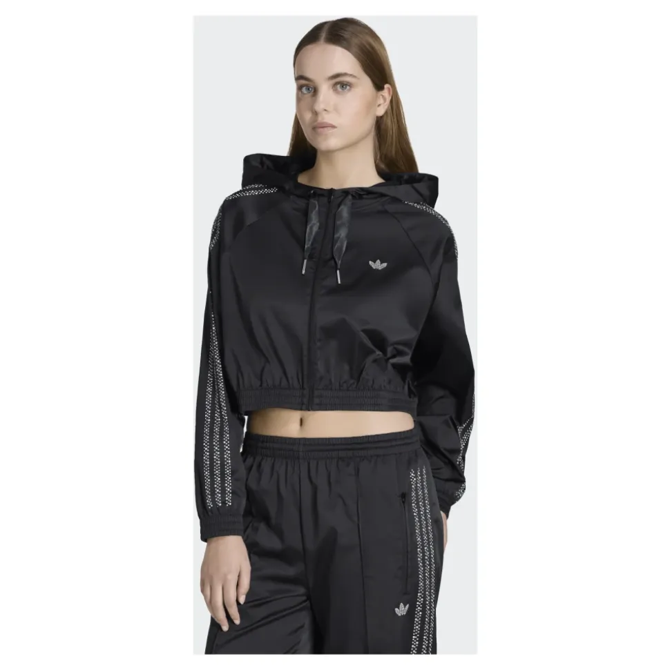 Sudadera con Capucha Corta con Cremallera Pearl