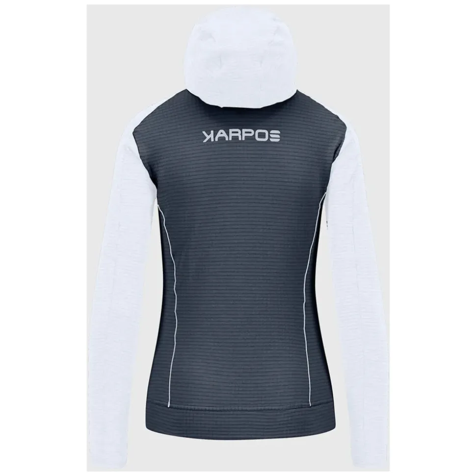 Sudadera con Capucha y Cremallera Completa Azul Ombre