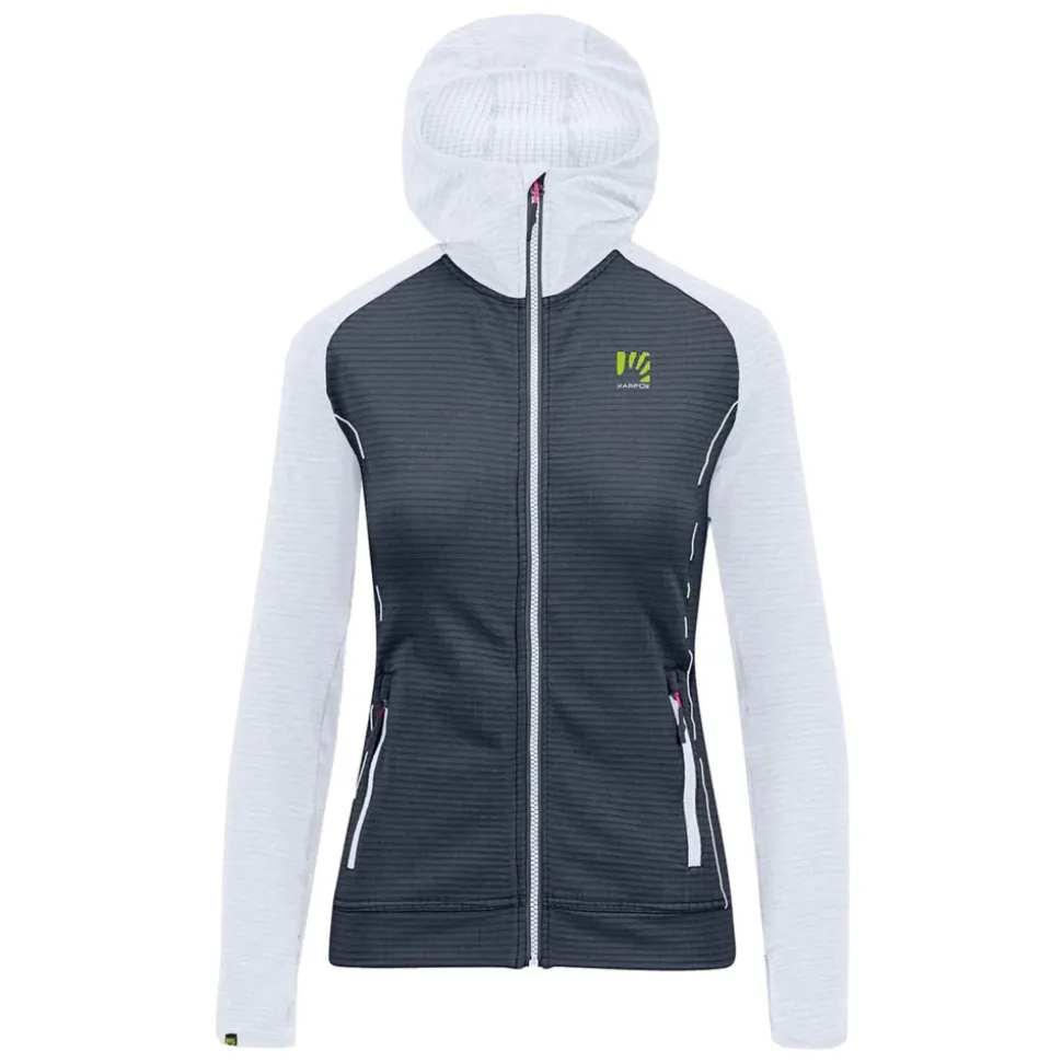 Sudadera con Capucha y Cremallera Completa Azul Ombre