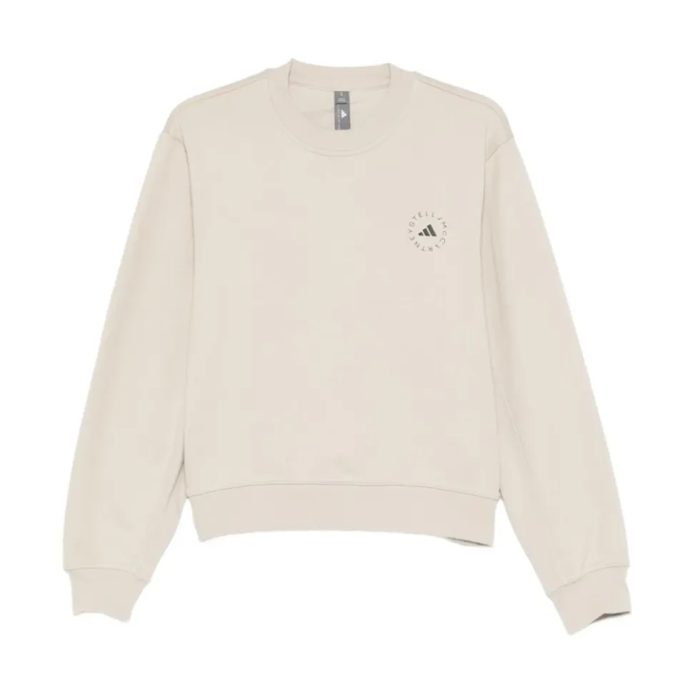 Sudadera con cuello redondo y estampado gráfico del logo