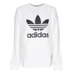 Sudadera con Cuello Redondo y Logo Trefoil