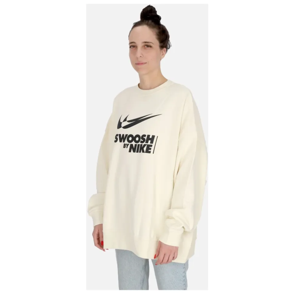 Sudadera con Cuello Redondo y Gran Logo