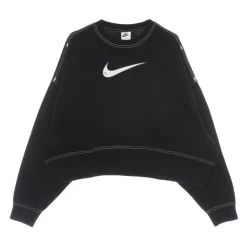 Sudadera corta de cuello redondo