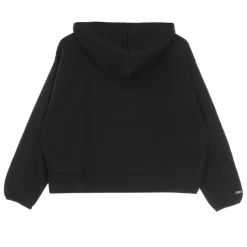 Sudadera negra ligera con capucha y cordón
