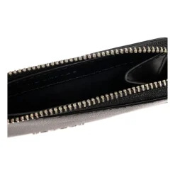 The Coated Glitter Everyday Top Zip Charm Wallet
