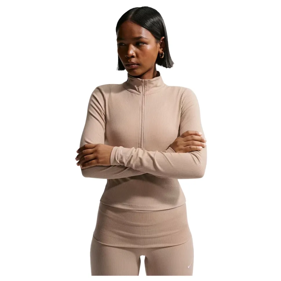 Top Ajustado con Cremallera de Un Cuarto Chill Knit
