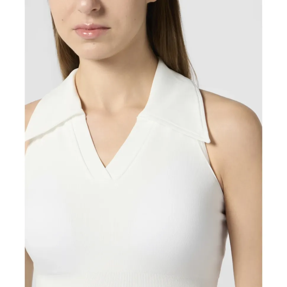 Top Corto con Cuello Polo
