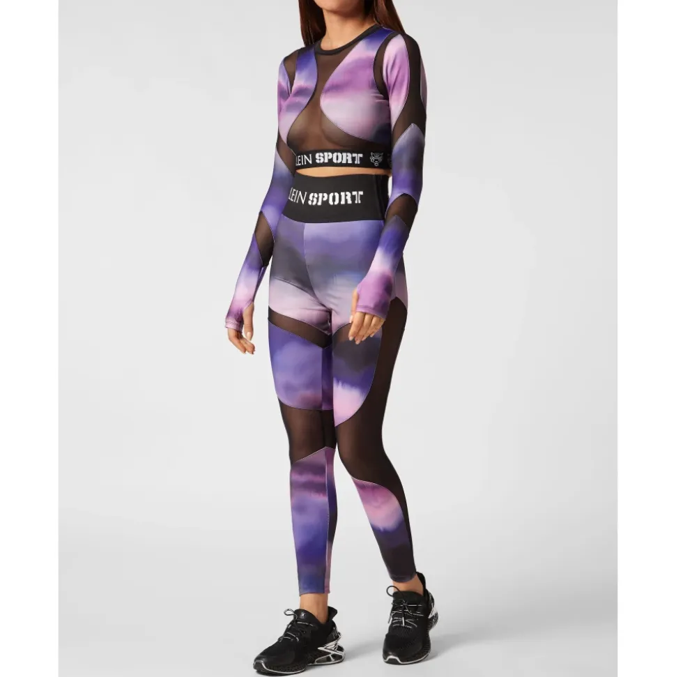 Top Corto de Manga Larga Jacquard