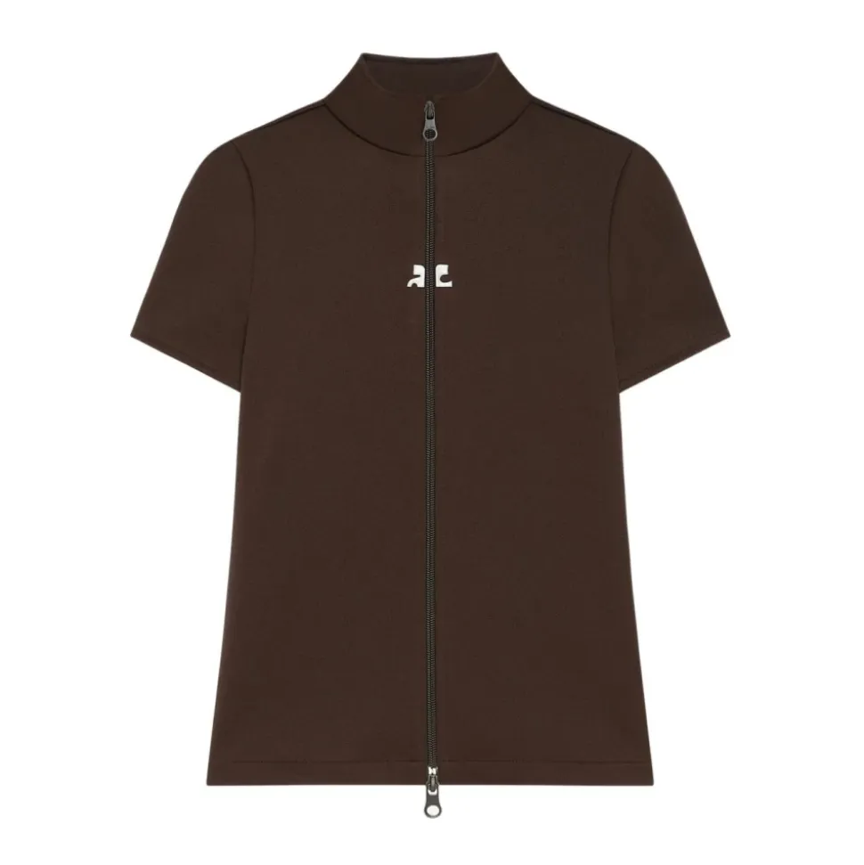 Top de chándal Interlock