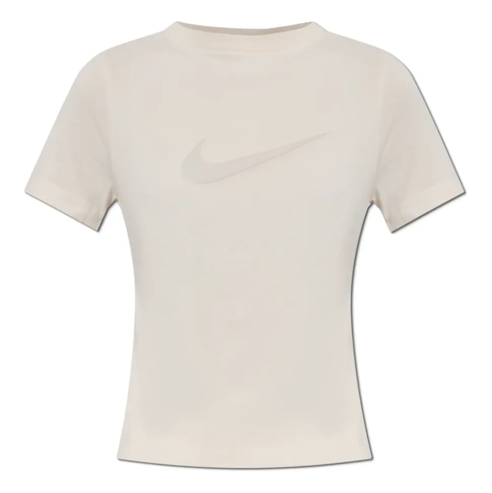 Top de manga corta con logo burnout ajustado