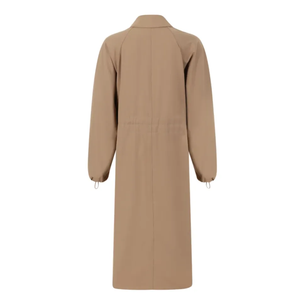 Vestido Camisero Beige Oversize