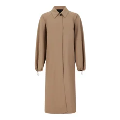 Vestido Camisero Beige Oversize