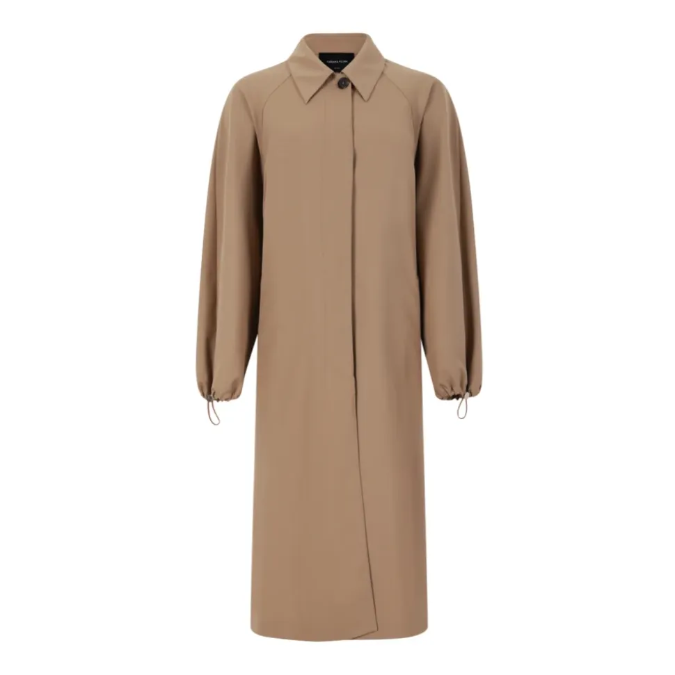 Vestido Camisero Beige Oversize