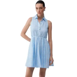 Vestido Camisero Vichy con Cinturón