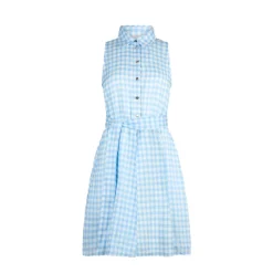 Vestido Camisero Vichy con Cinturón