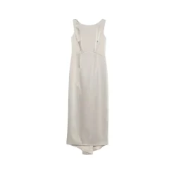 Vestido con Cuello Barco