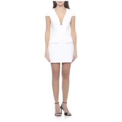 Vestido Corto con Cuello en V