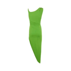 Vestido de Crepe Jersey con Detalle de Joya