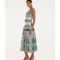 Vestido de dibujo estampado