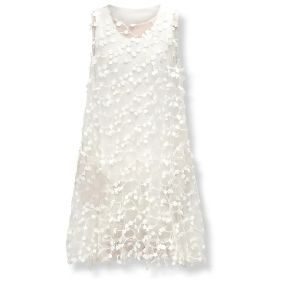 Vestido de Flores Bordado