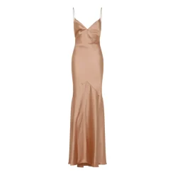 Vestido de Noche de Satén de Ante