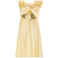 Vestido largo con fruncido