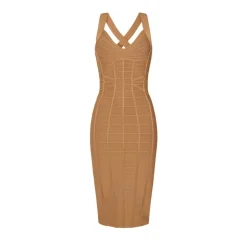 Vestido Lápiz de Punto 3D