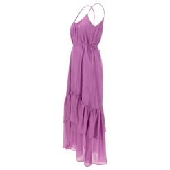 Vestido Maxi con Volantes Escalonados