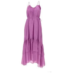 Vestido Maxi con Volantes Escalonados