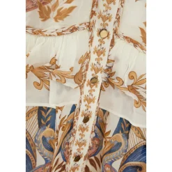 Vestido Maxi con Volantes Sea Garden