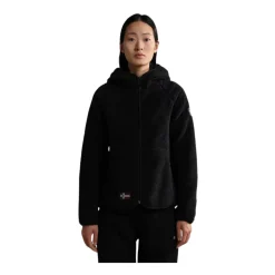 Yupik Sudadera con Capucha y Cremallera de Forro Polar Negro