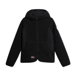 Yupik Sudadera con Capucha y Cremallera de Forro Polar Negro