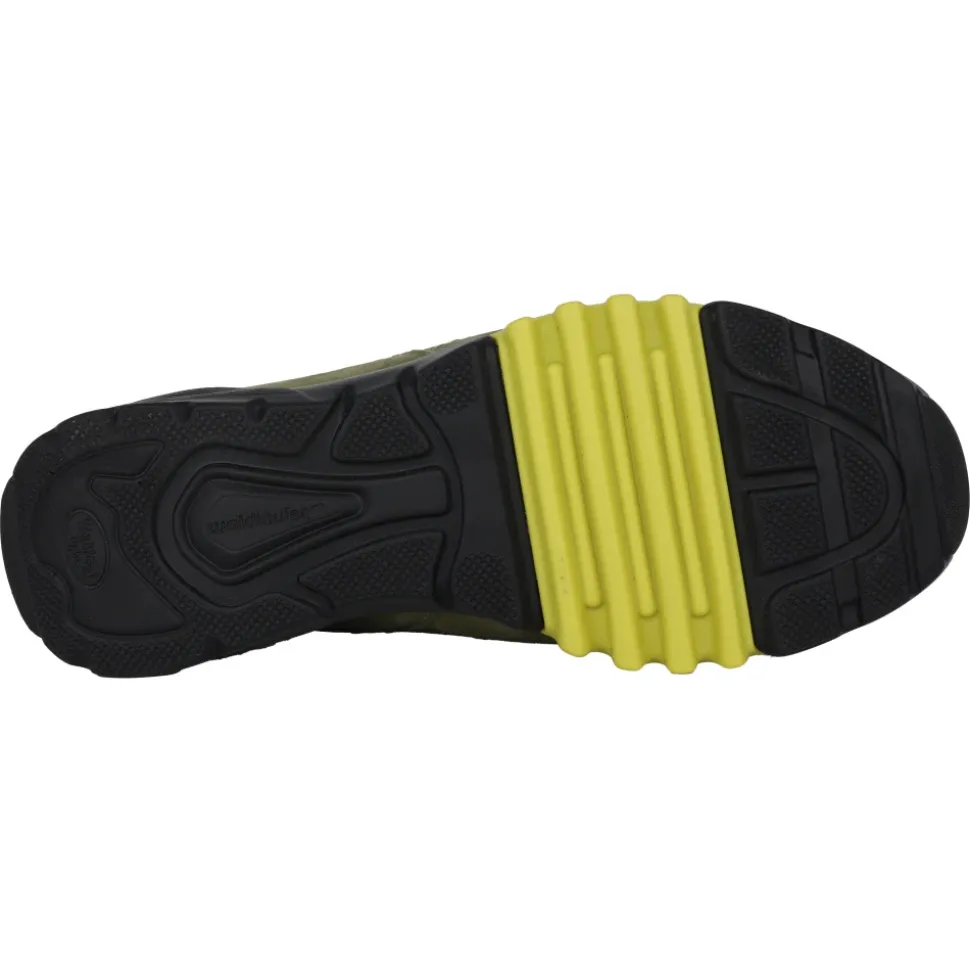Zapatilla de senderismo impermeable verde para mujer